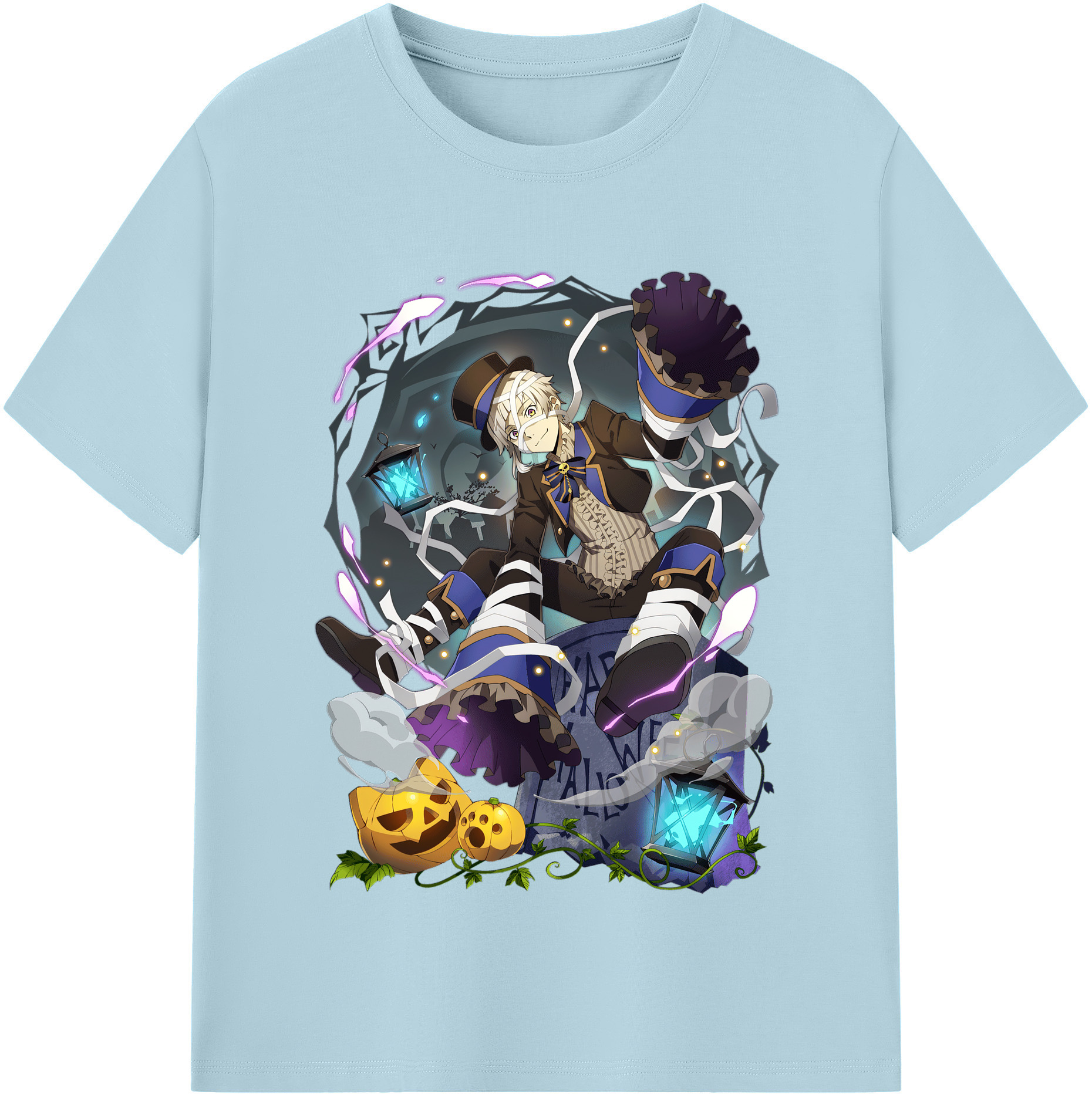 （画像用） 文豪ストレイドッグス Bungo Stray Dogs 綿100％半袖Tシャツ（フロントプリント）